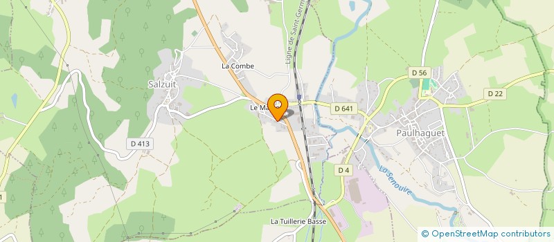 localisation de l'entreprise MADAME MAGALIE FARIGOULE  SALZUIT