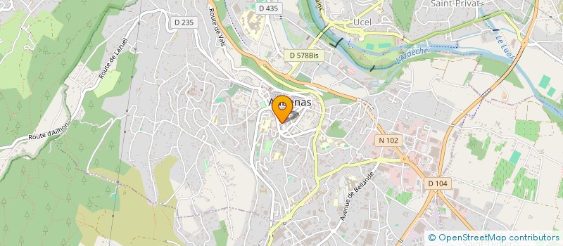localisation de l'entreprise MADAME MAGALIE FARIN à AUBENAS
