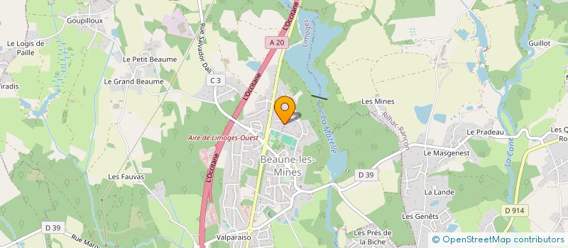 localisation de l'entreprise MADAME MAGALIE FAURE  LIMOGES