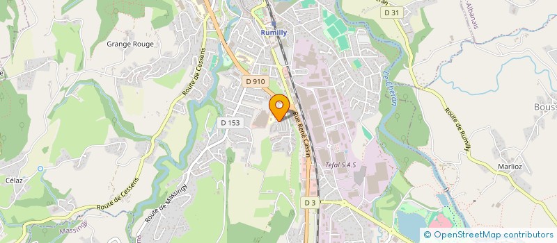 localisation de l'entreprise MADAME MAGALIE FAURE-BRAC  RUMILLY