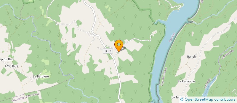 localisation de l'entreprise MADAME MAGALIE FERAL  MONESTIER-PORT-DIEU