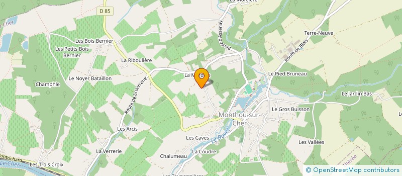 localisation de l'entreprise MADAME MAGALIE FETRO  MONTHOU-SUR-CHER