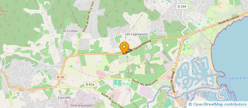 localisation de l'entreprise MADAME MAGALIE FOSSART  LA MOLE