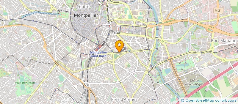 localisation de l'entreprise MADAME MAGALIE FRAT à MONTPELLIER