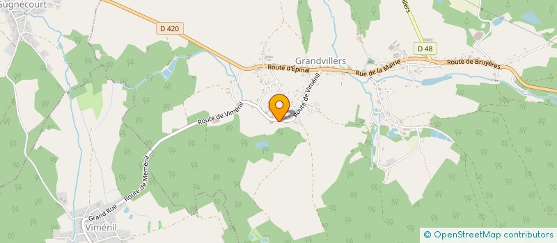 localisation de l'entreprise MADAME MAGALIE FRESSE  GRANDVILLERS
