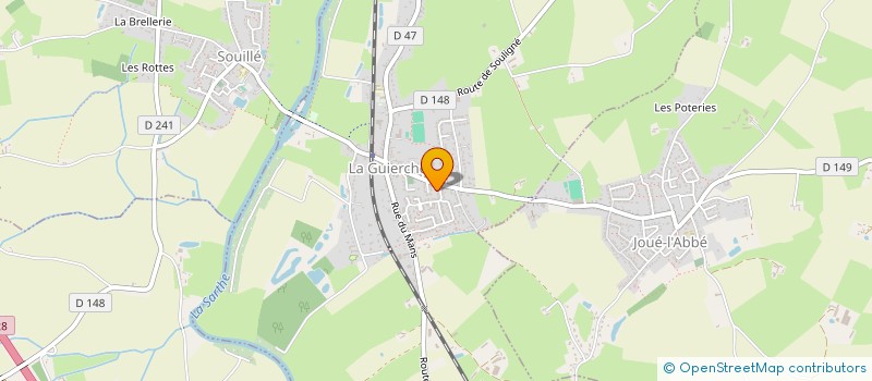 localisation de l'entreprise MADAME MAGALIE GALBRUN  LA GUIERCHE