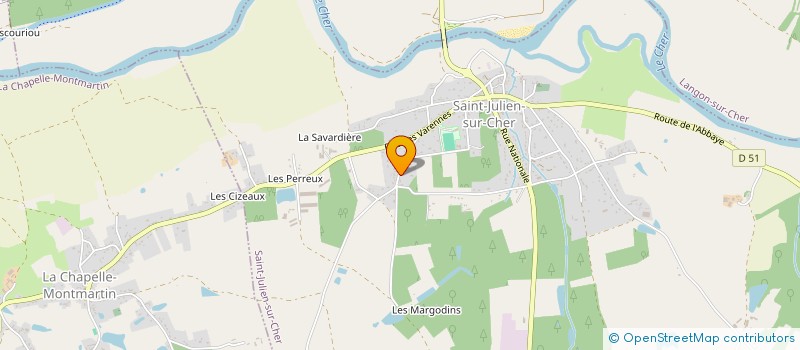 localisation de l'entreprise MADAME MAGALIE GARCIA-BASTIDA  SAINT-JULIEN-SUR-CHER