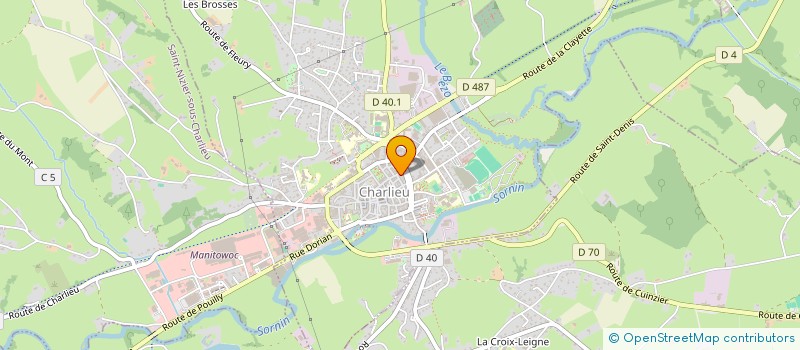 localisation de l'entreprise MADAME MAGALIE GAUTHERON à CHARLIEU