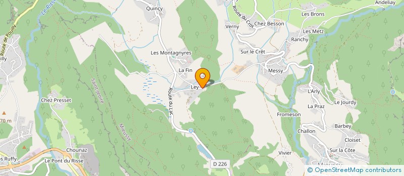 localisation de l'entreprise MADAME MAGALIE GAUTHIER  MIEUSSY