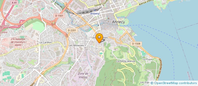 localisation de l'entreprise MADAME MAGALIE GIMENEZ à ANNECY