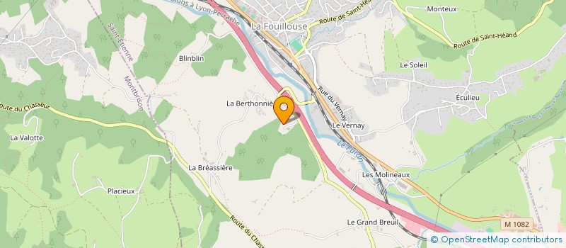 localisation de l'entreprise MADAME MAGALIE GOBRON  LA FOUILLOUSE