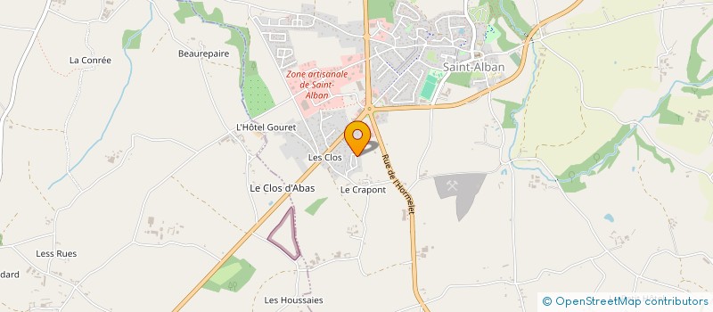 localisation de l'entreprise MADAME MAGALIE GORIN à SAINT-ALBAN