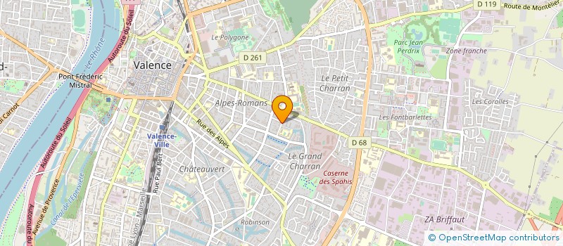 localisation de l'entreprise MADAME MAGALIE GOUBERT  VALENCE