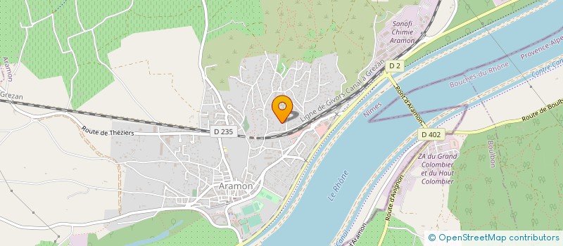 localisation de l'entreprise MADAME MAGALIE GREGOIRE  ARAMON