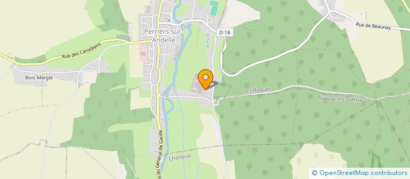 localisation de l'entreprise MADAME MAGALIE GRIVEAUX  PERRIERS-SUR-ANDELLE