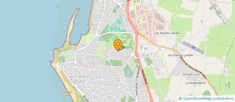 localisation de l'entreprise MADAME MAGALIE GROLLIER à SAINT-BREVIN-LES-PINS