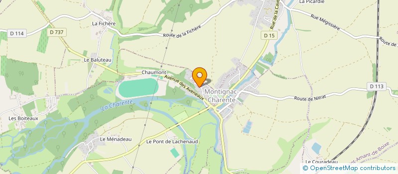 localisation de l'entreprise MADAME MAGALIE HALLEY à MONTIGNAC-CHARENTE