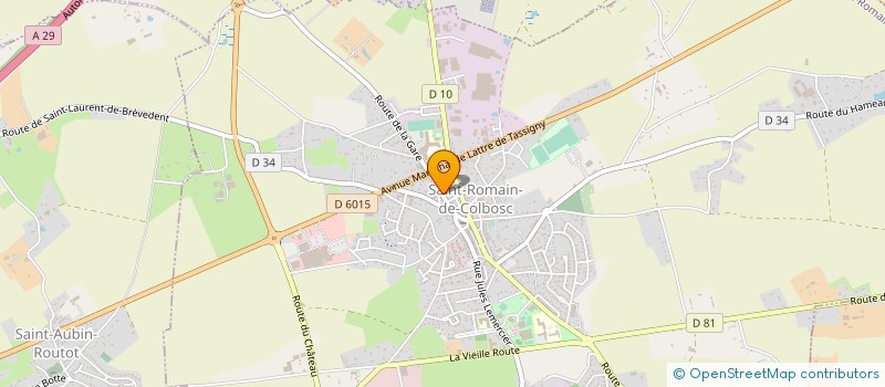 localisation de l'entreprise MADAME MAGALIE HAUCHECORNE  SAINT-ROMAIN-DE-COLBOSC