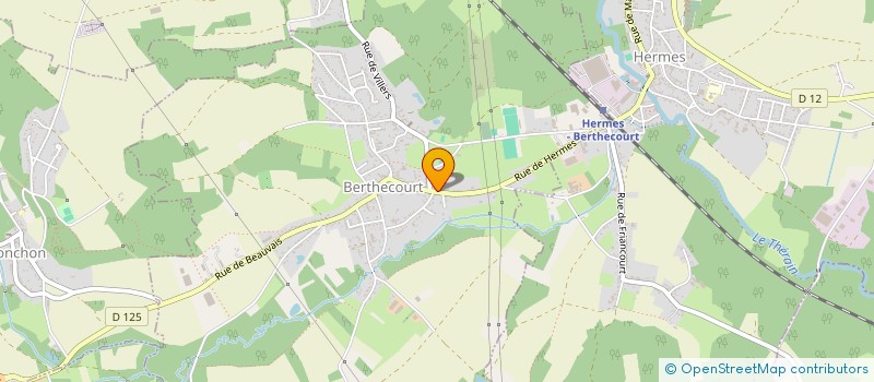 localisation de l'entreprise MADAME MAGALIE HENRY  BERTHECOURT