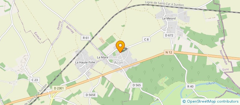 localisation de l'entreprise MADAME MAGALIE HERNAS à ACON