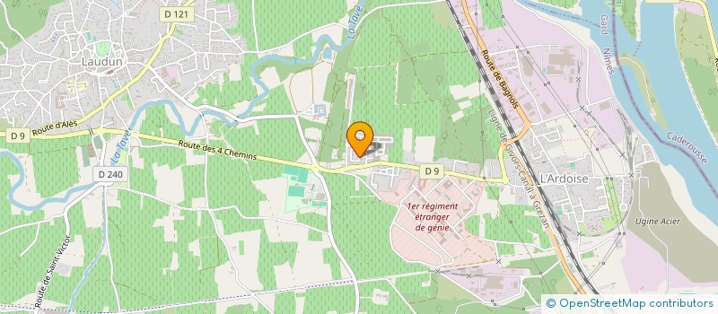 localisation de l'entreprise MADAME MAGALIE HUSSON  LAUDUN-L'ARDOISE