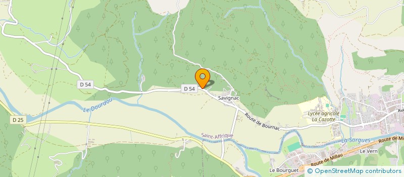 localisation de l'entreprise MADAME MAGALIE JACQUET  ST-AFFRIQUE