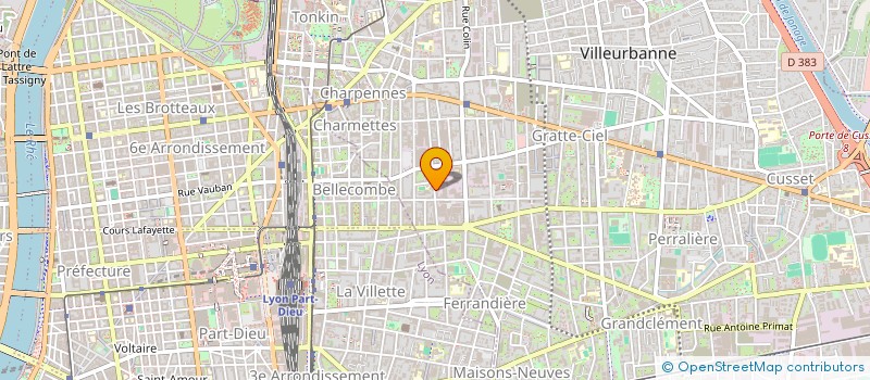 localisation de l'entreprise MADAME MAGALIE JANIN  VILLEURBANNE