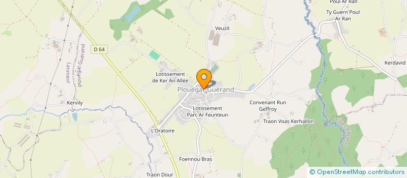 localisation de l'entreprise MADAME MAGALIE JAOUEN  PLOUEGAT-GUERRAND