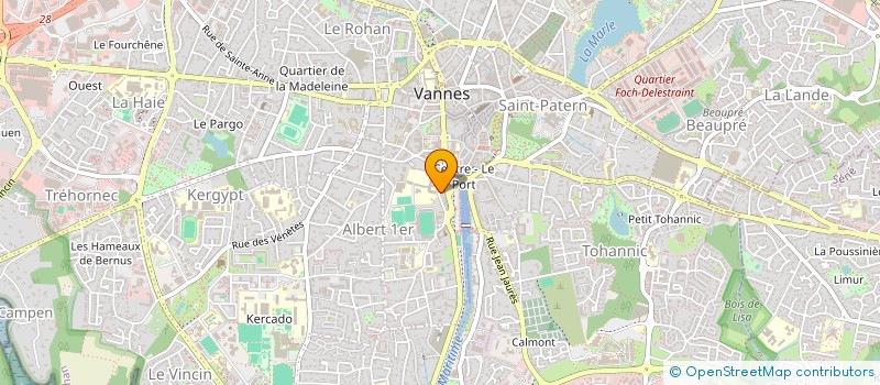 localisation de l'entreprise MADAME MAGALIE JOUBERT à VANNES