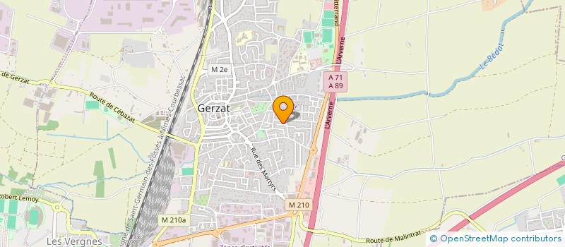 localisation de l'entreprise MADAME MAGALIE JUNIET  GERZAT