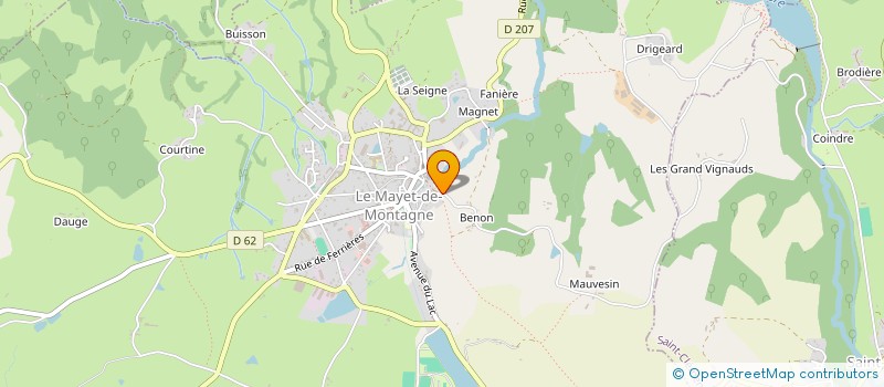 localisation de l'entreprise MADAME MAGALIE KLOCKENBRING  LE MAYET-DE-MONTAGNE