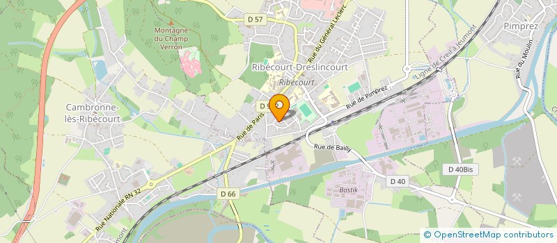 localisation de l'entreprise MADAME MAGALIE LABREVOIR  RIBECOURT-DRESLINCOURT