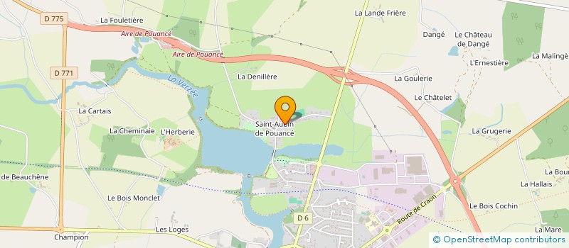 localisation de l'entreprise MADAME MAGALIE LANCELIN  OMBREE D'ANJOU