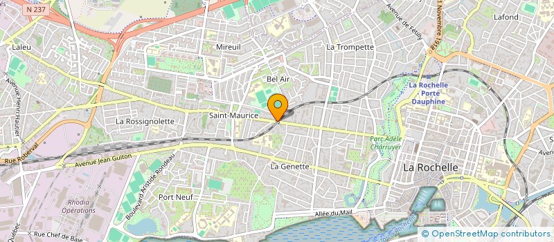 localisation de l'entreprise MADAME MAGALIE LANGLET  LA ROCHELLE