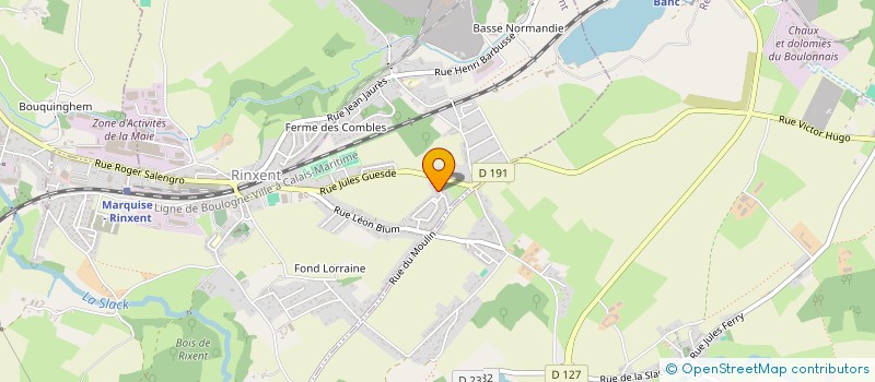 localisation de l'entreprise MADAME MAGALIE LANNOY  RINXENT