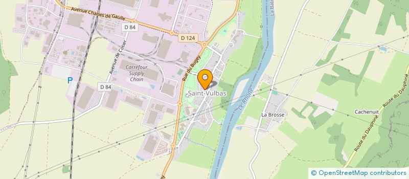 localisation de l'entreprise MADAME MAGALIE LANVARIO  SAINT-VULBAS