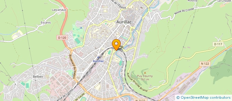 localisation de l'entreprise MADAME MAGALIE LAURENT à AURILLAC