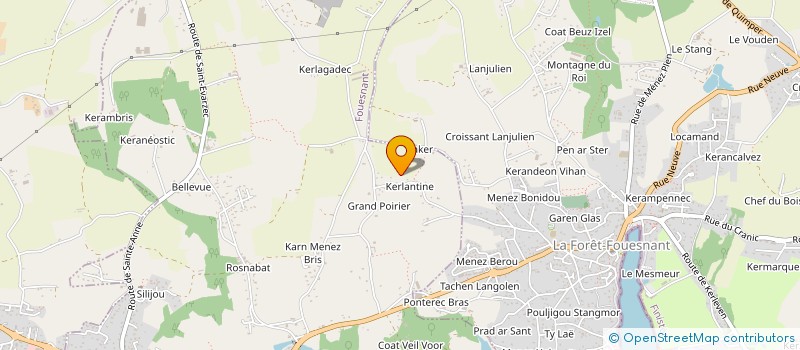 localisation de l'entreprise MADAME MAGALIE LE LOUARN à FOUESNANT