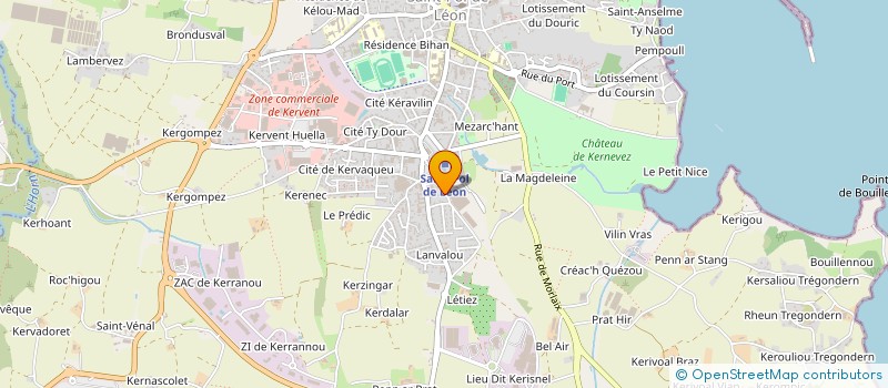 localisation de l'entreprise MADAME MAGALIE LE VEN  SAINT-POL-DE-LEON