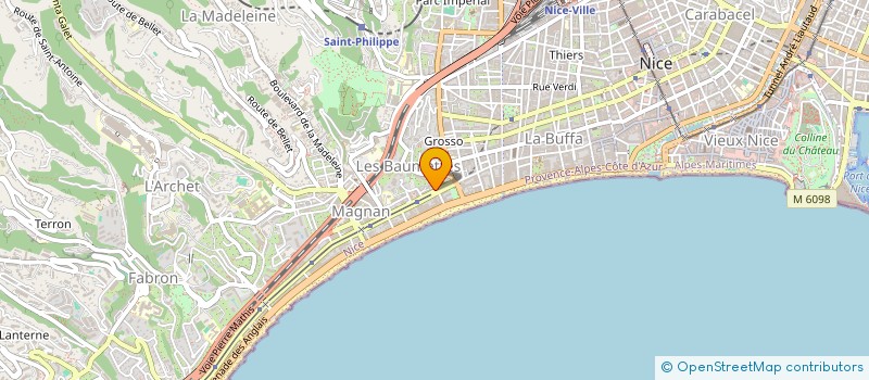 localisation de l'entreprise MADAME MAGALIE LEBLANC à NICE