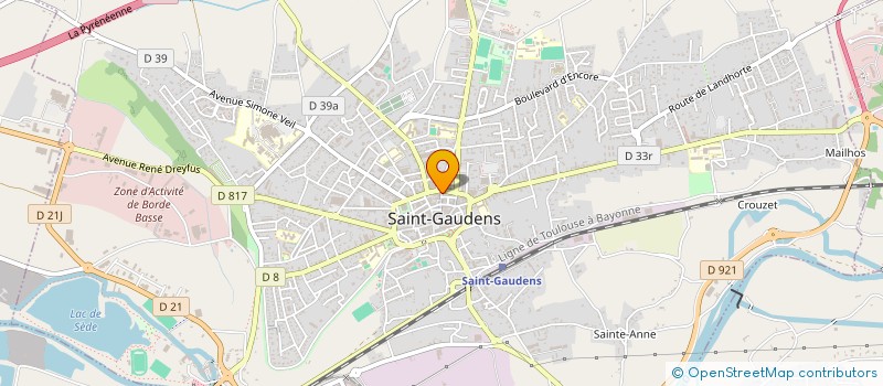 localisation de l'entreprise MADAME MAGALIE LEBRUN à SAINT-GAUDENS