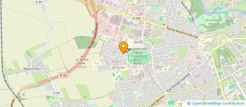 localisation de l'entreprise MADAME MAGALIE LHERBIER à ARRAS