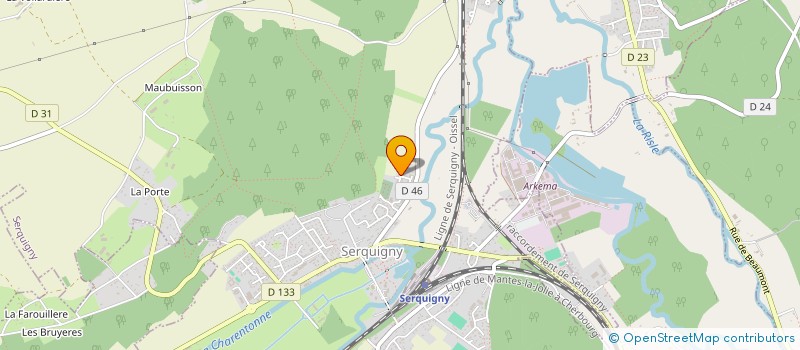 localisation de l'entreprise MADAME MAGALIE MACE  SERQUIGNY