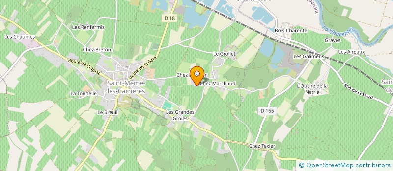 localisation de l'entreprise MADAME MAGALIE MACHEFERT à SAINT-MEME-LES-CARRIERES
