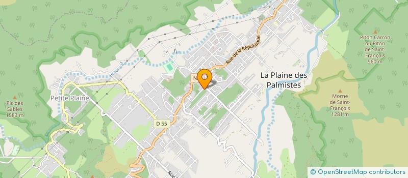 localisation de l'entreprise MADAME MAGALIE MAILLOT à LA PLAINE-DES-PALMISTES