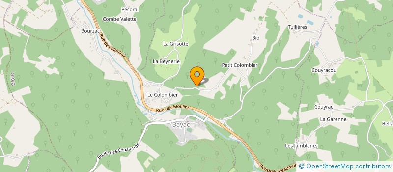 localisation de l'entreprise MADAME MAGALIE MALLET  BAYAC