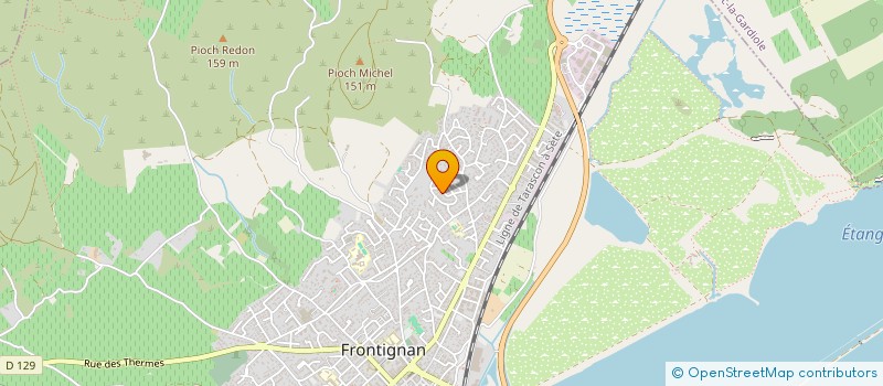 localisation de l'entreprise MADAME MAGALIE MARAIS à FRONTIGNAN