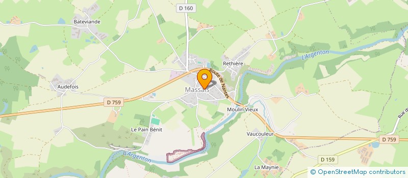 localisation de l'entreprise MADAME MAGALIE MARC  VAL EN VIGNES