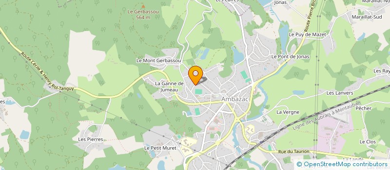 localisation de l'entreprise MADAME MAGALIE MARIOL  AMBAZAC