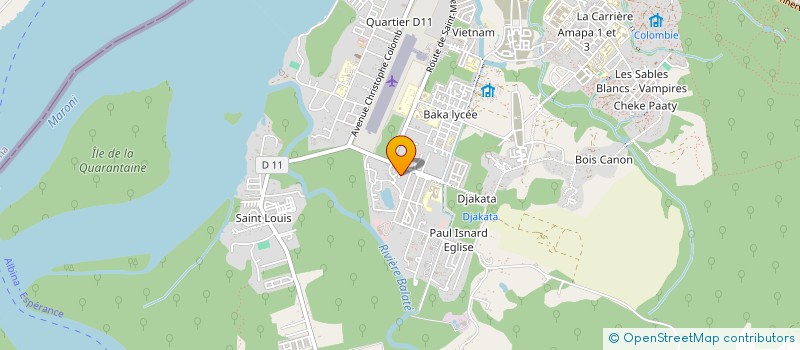 localisation de l'entreprise MADAME MAGALIE MARNET à SAINT-LAURENT-DU-MARONI